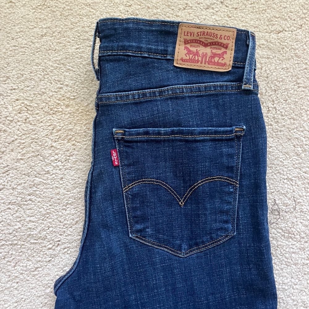 Levi's Blue 721 High Rise Skinny Jeans Classic Style